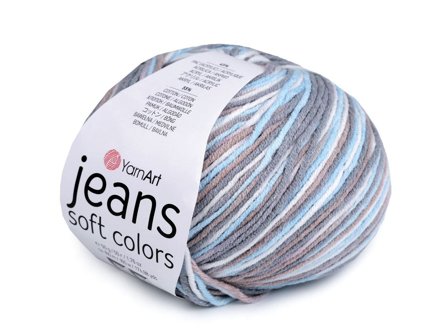 YARNART JEANS SOFT COLOR 50 G