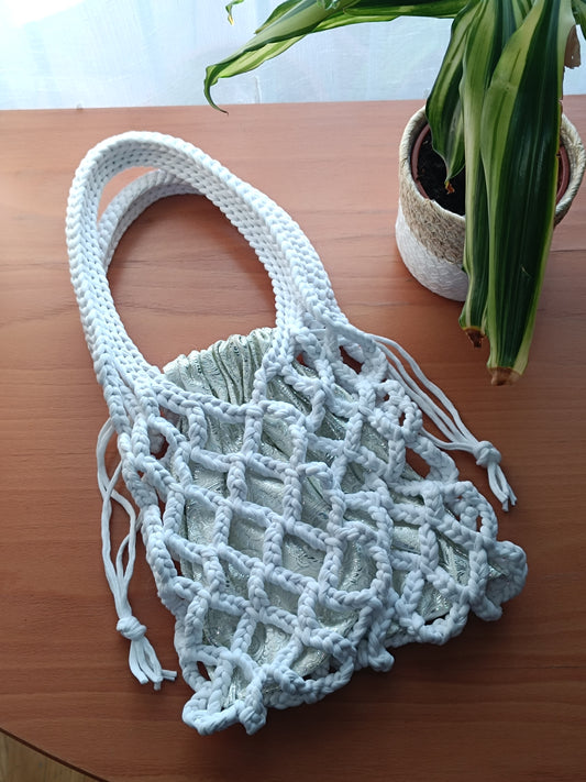 BOLSO DE RED A CROCHET