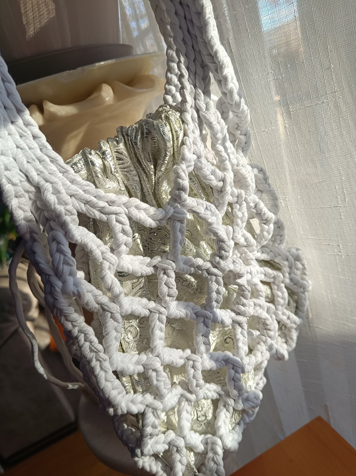BOLSO DE RED A CROCHET