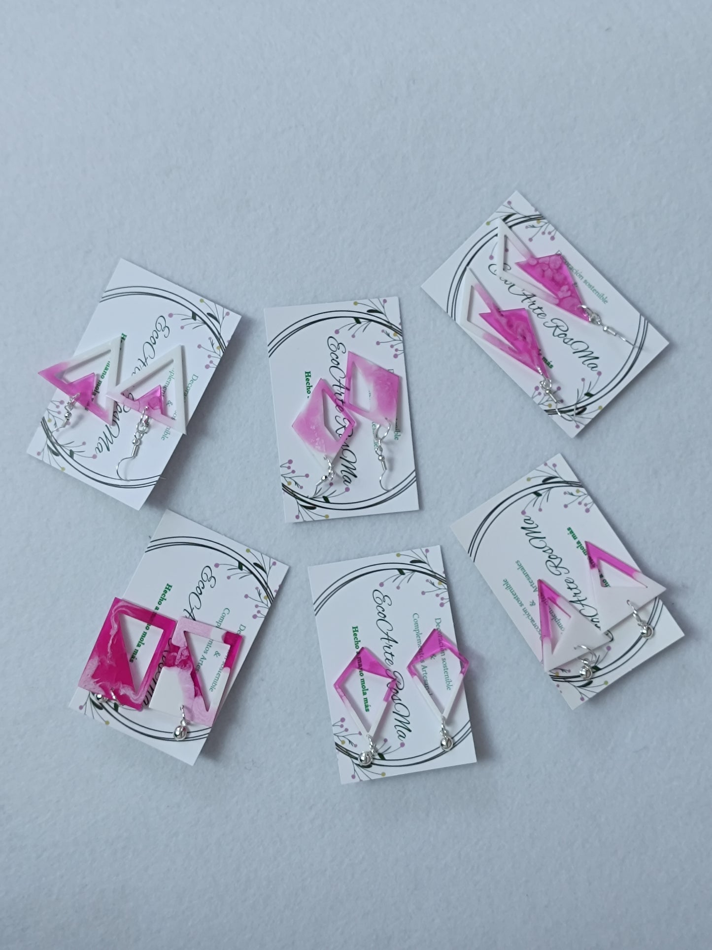 Pendientes de resina