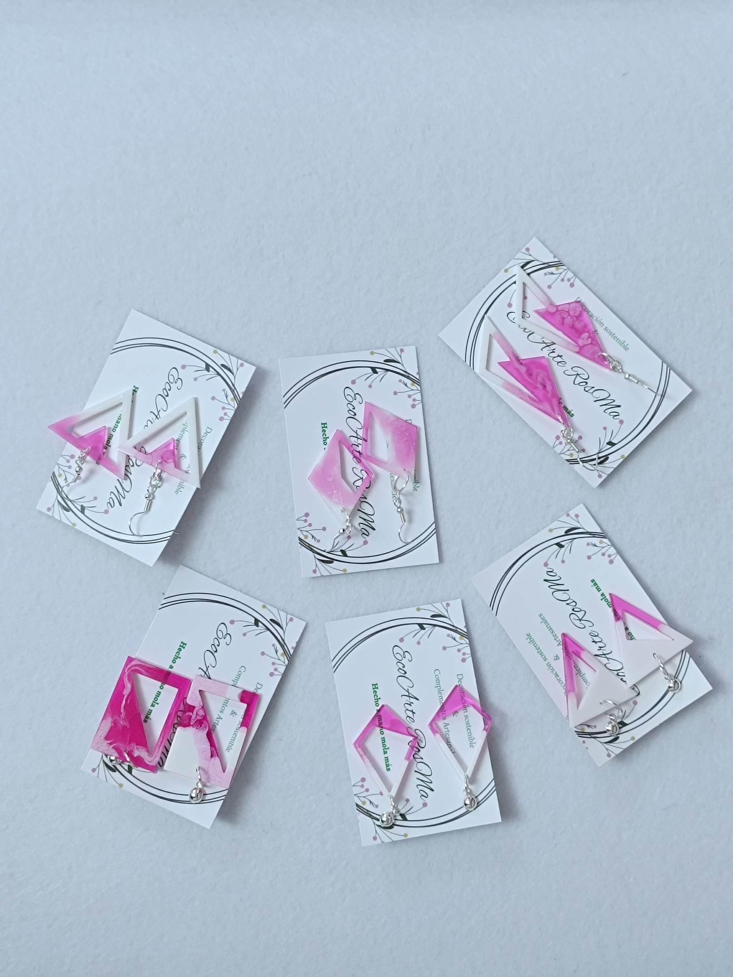 Pendientes de resina