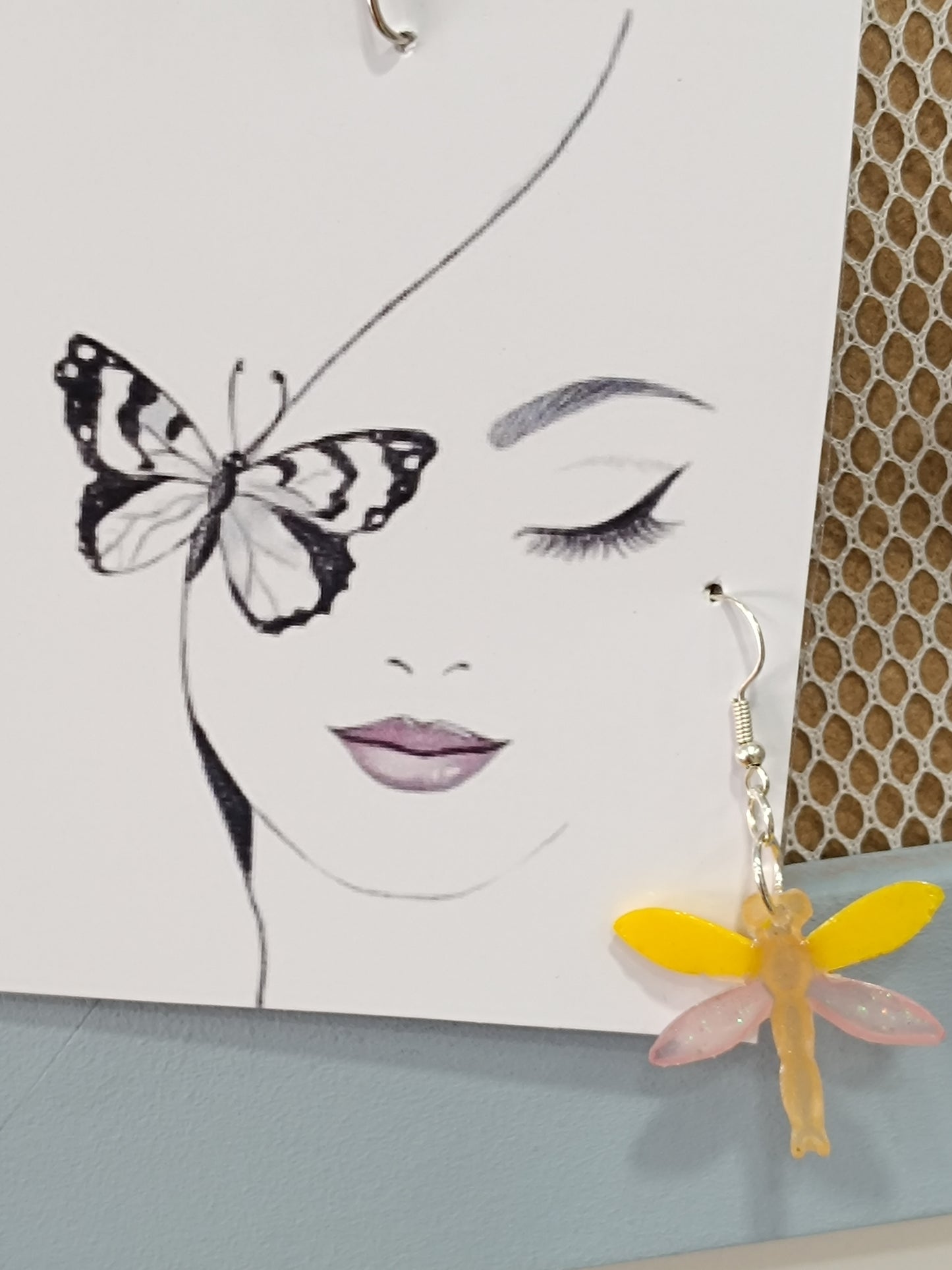 Pendientes de resina