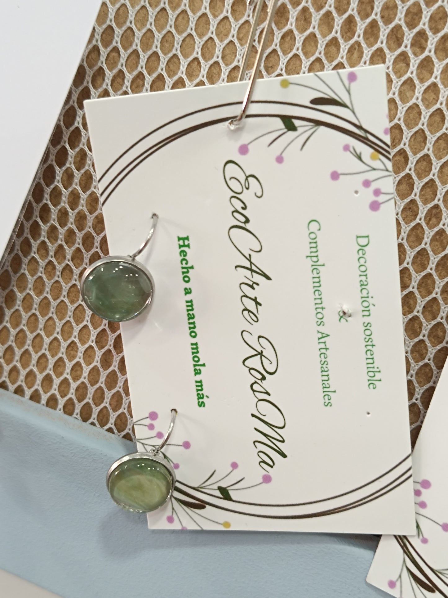 Pendientes de resina