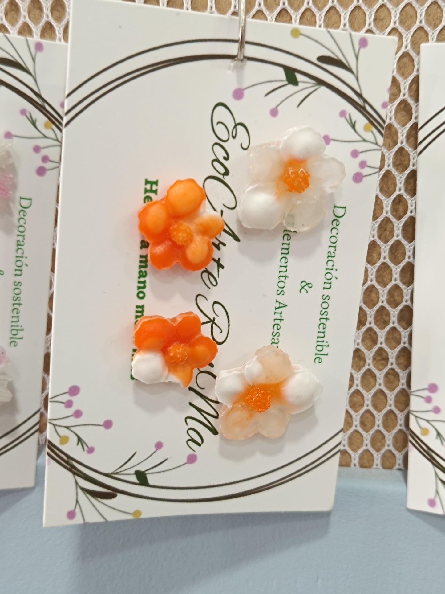 Pendientes de resina