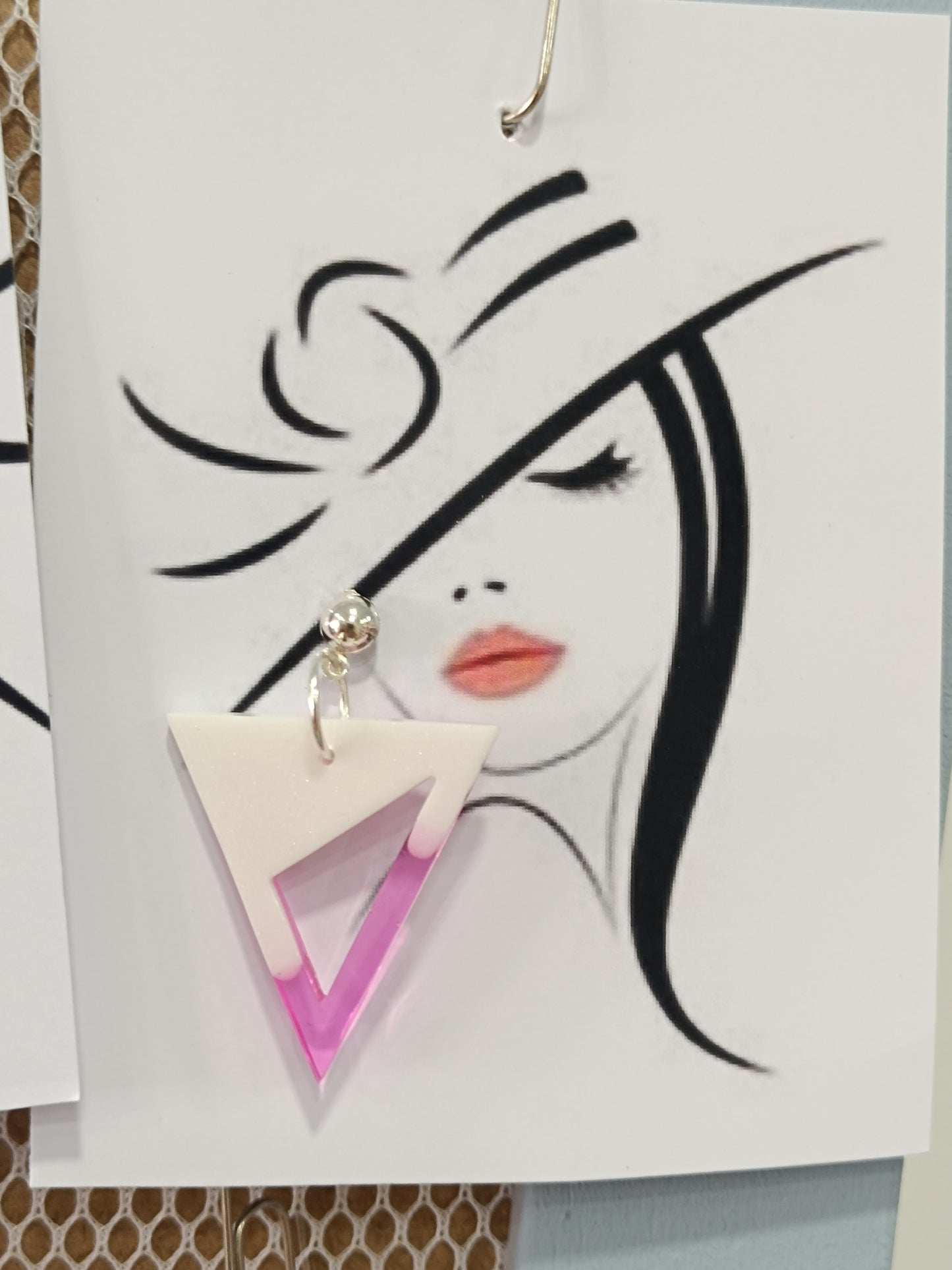 Pendientes de resina