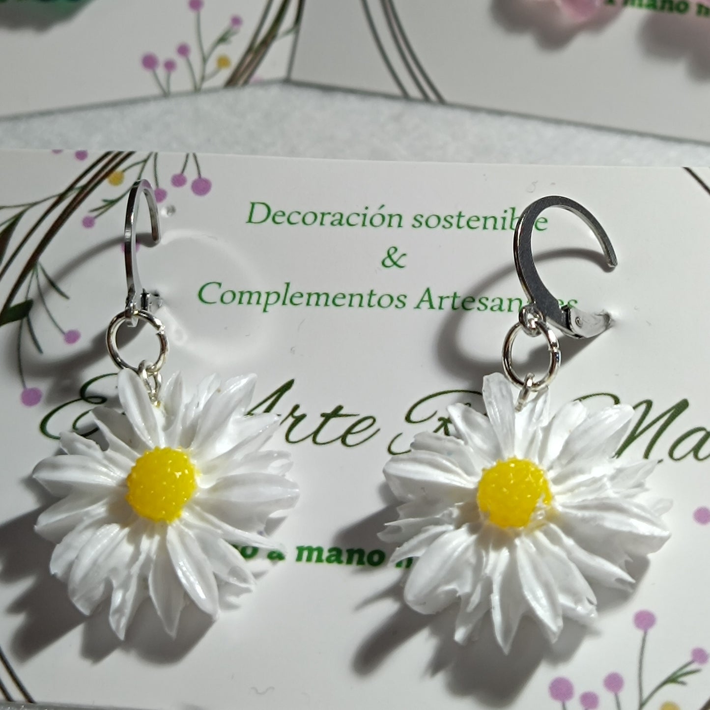 Pendientes de resina