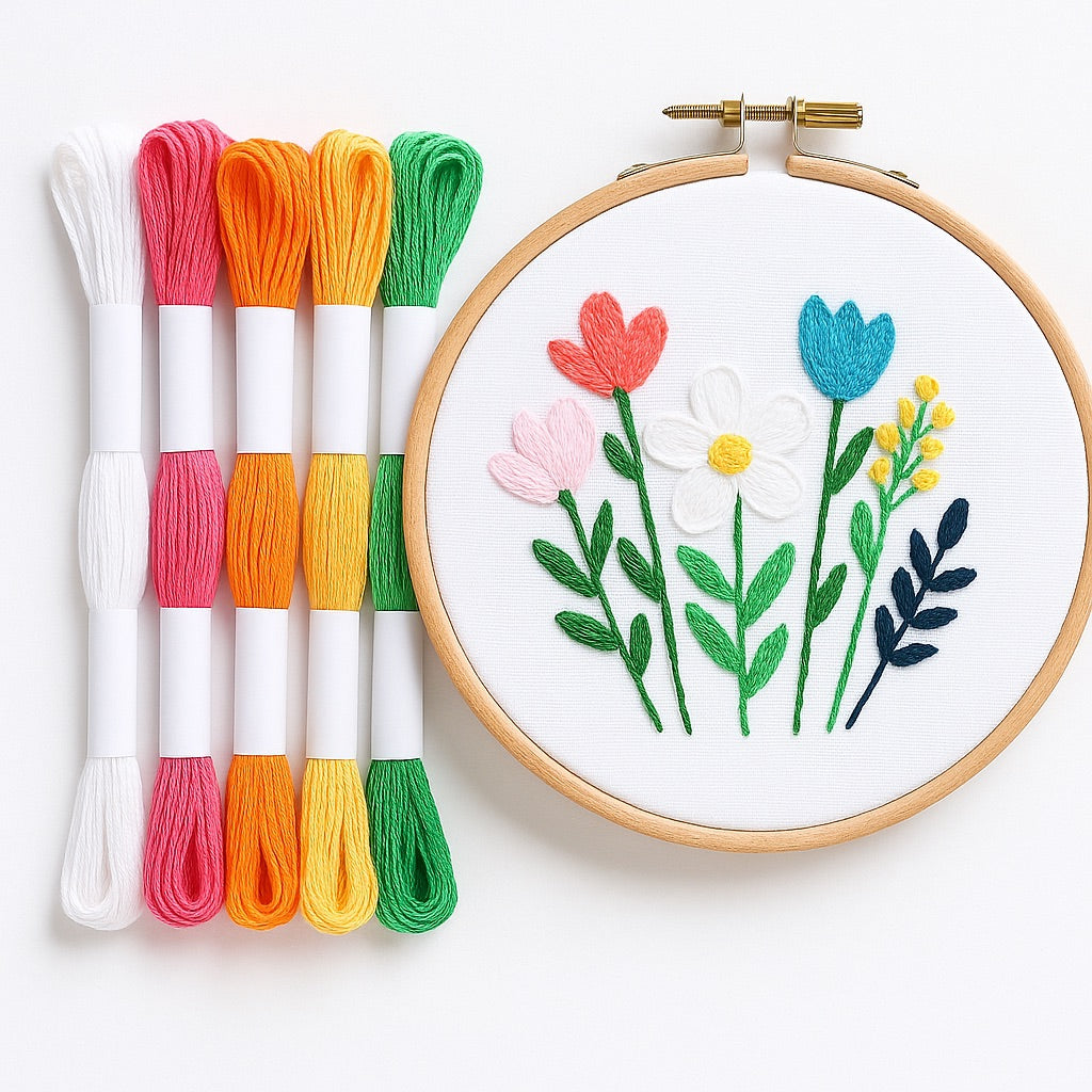 Hilo Mouliné – Pack 12 Madejas Blanco