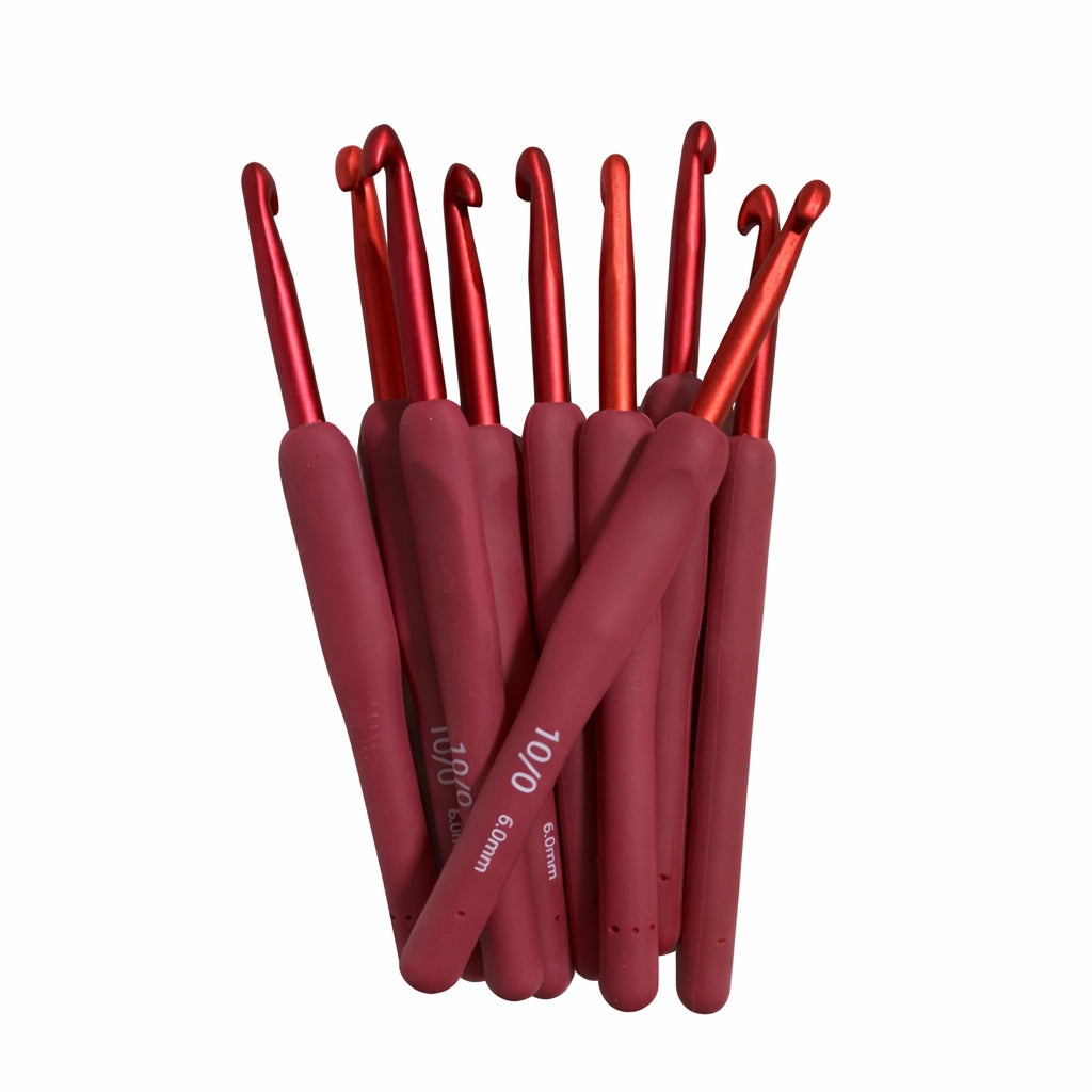 Ganchillo Ergonómico de Aluminio