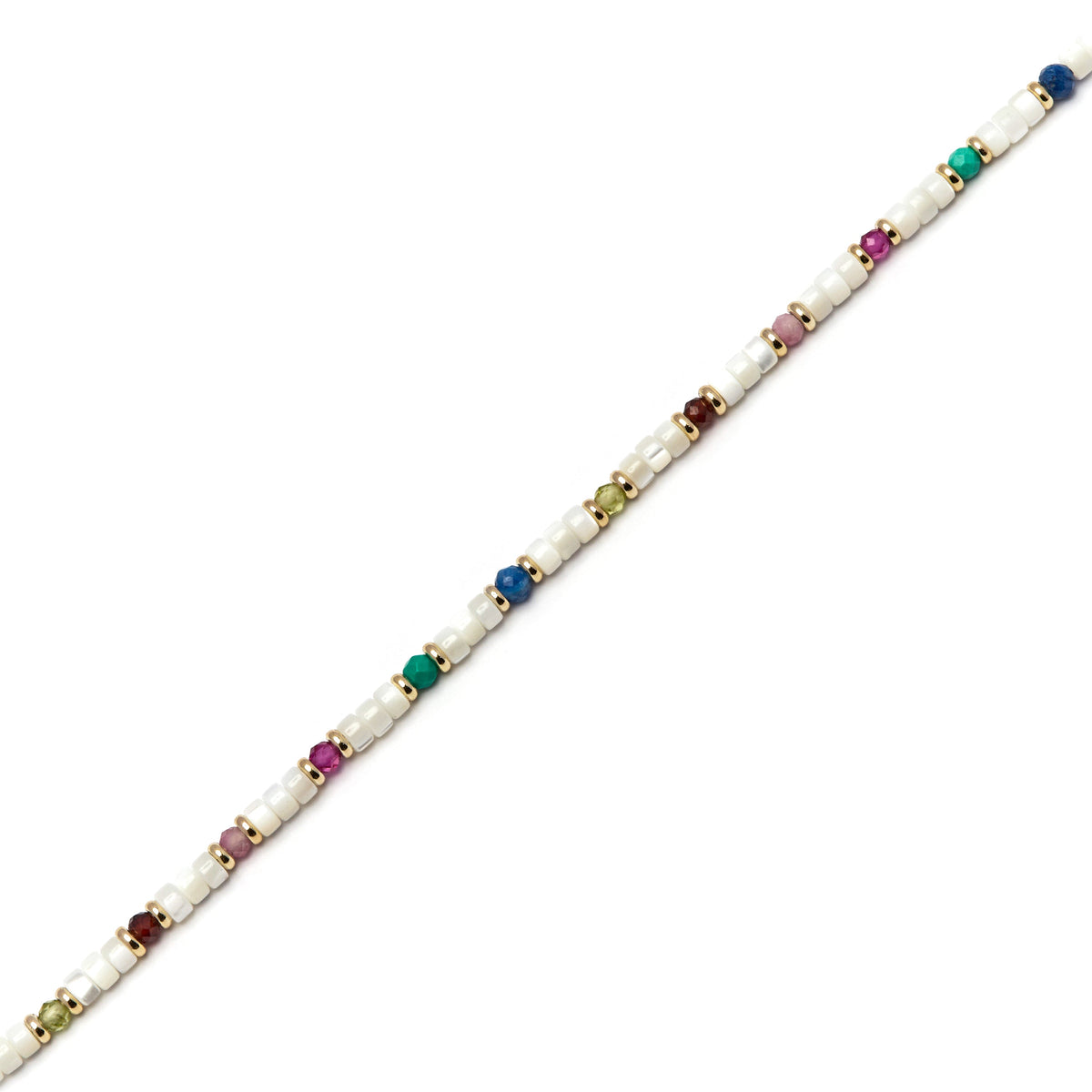 Pulsera con Madreperla Blanca acabado oro 18k - Xolau