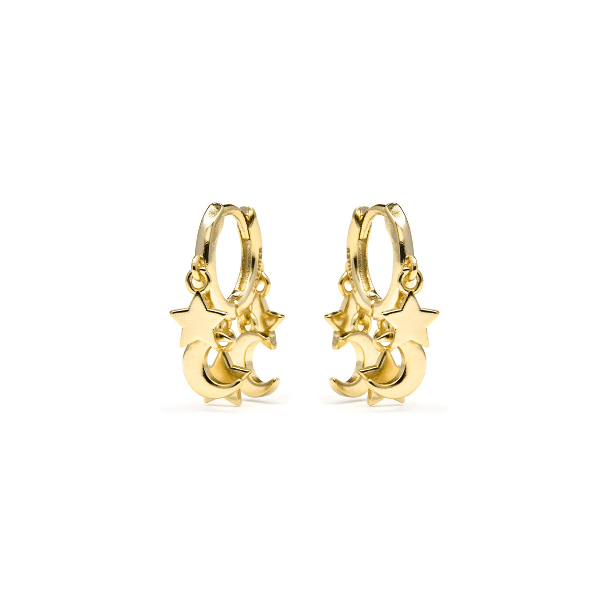 Pendientes acabado oro amarillo de 18k - Praz