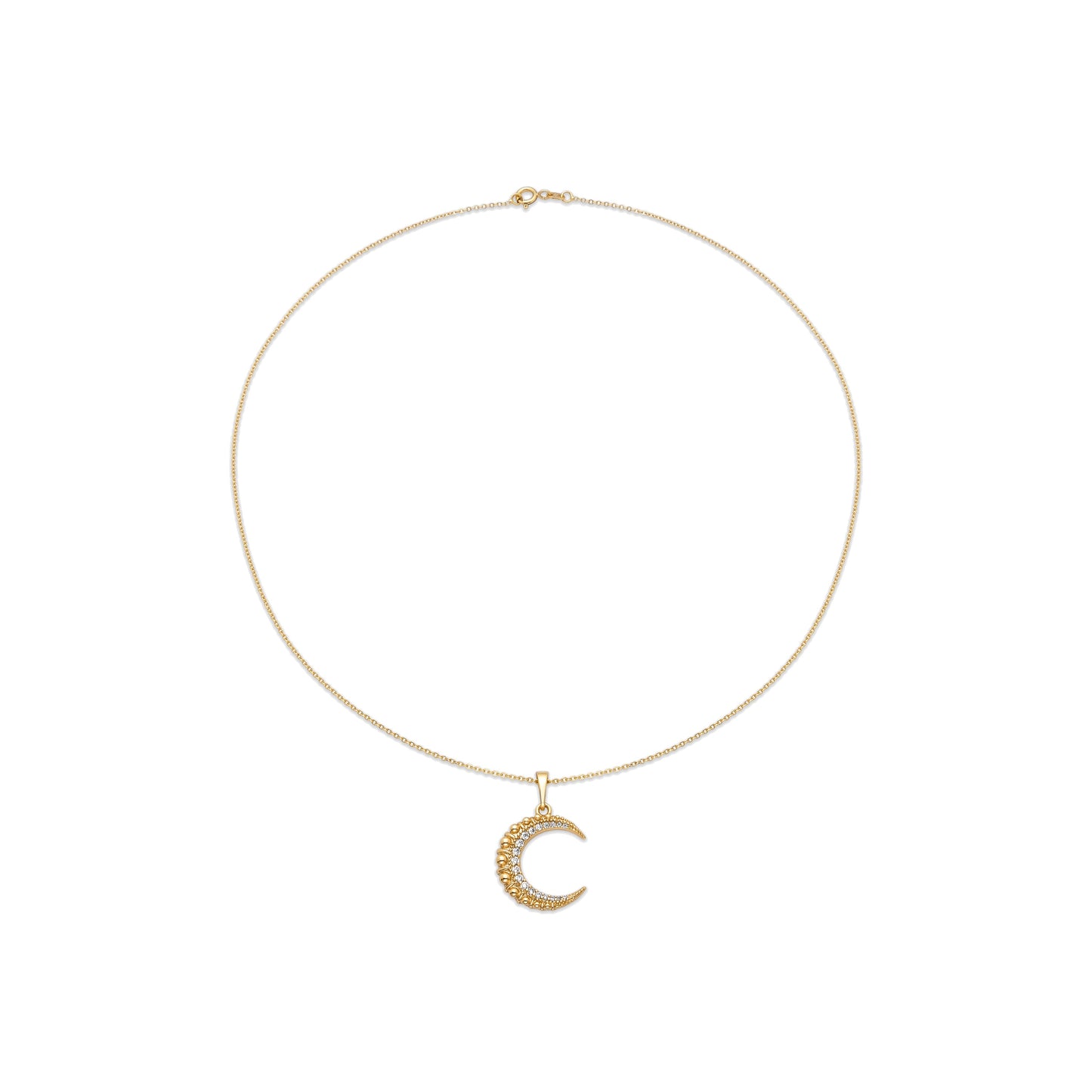 Collar con Circonita Brillante acabado oro 18k - Saisle
