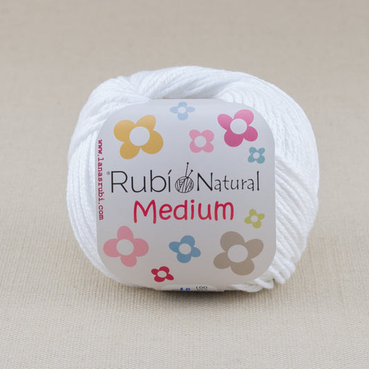 RUBI NATURAL MEDIUM 50 g,  75 m