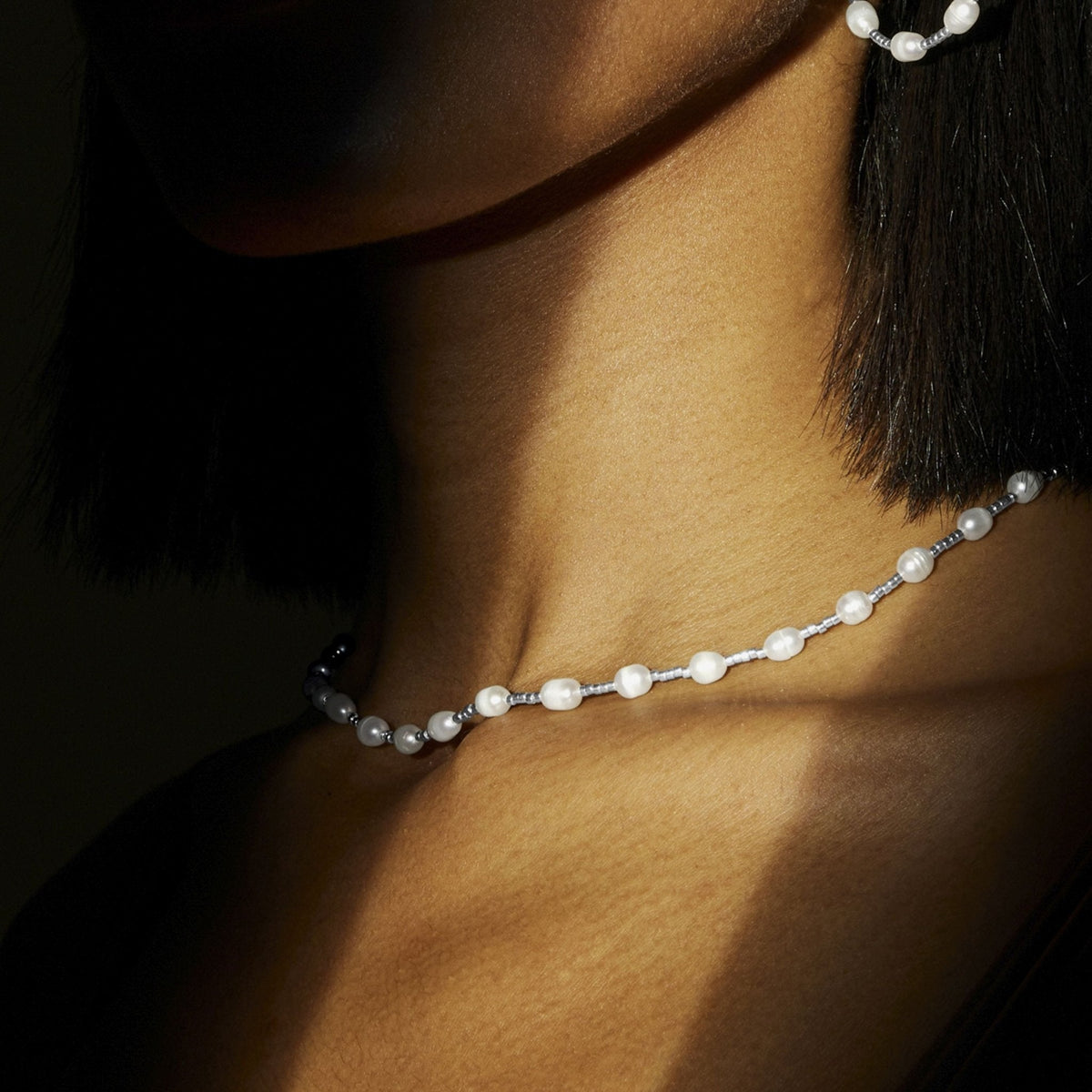 Collar acabado plata