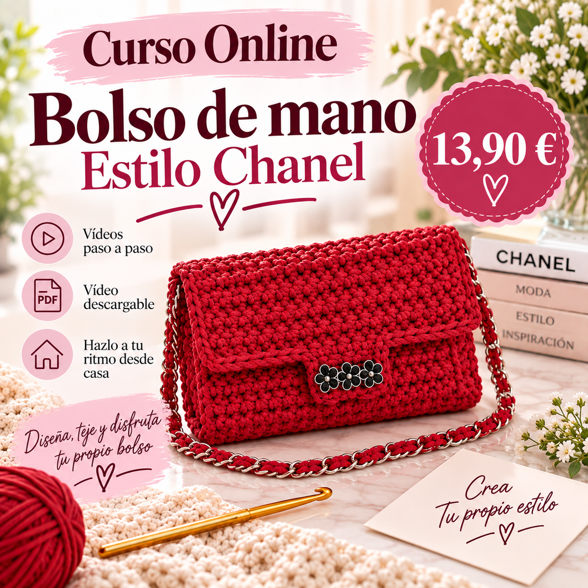 Cartera estilo Chanel