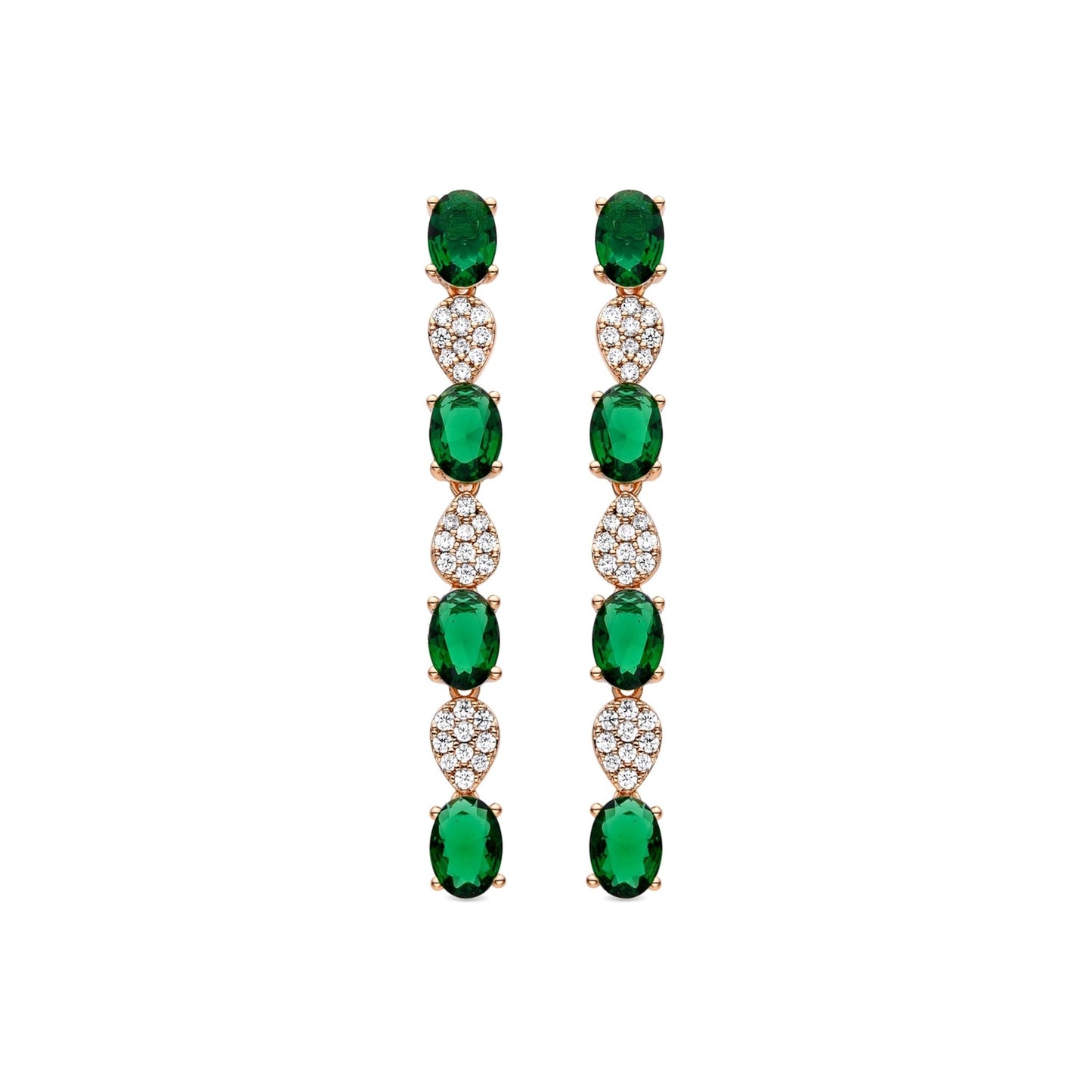 Pendientes acabado en oro 18k