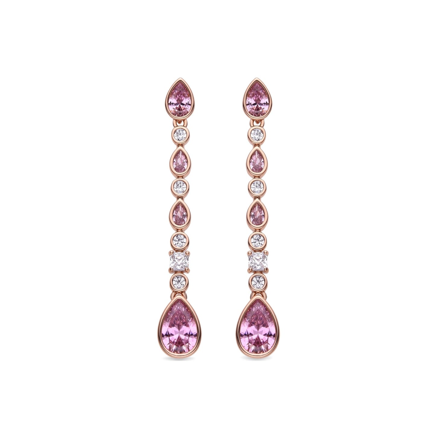 Pendientes acabado en oro 18k