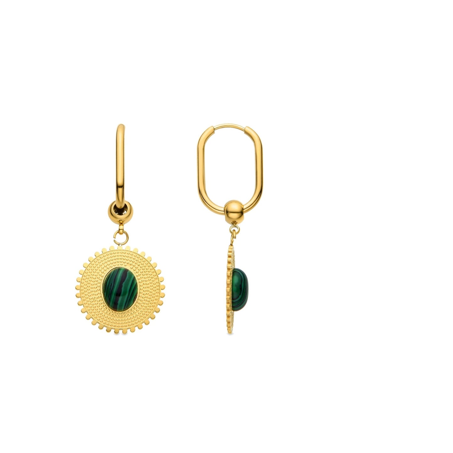 Pendientes acabado oro 18k