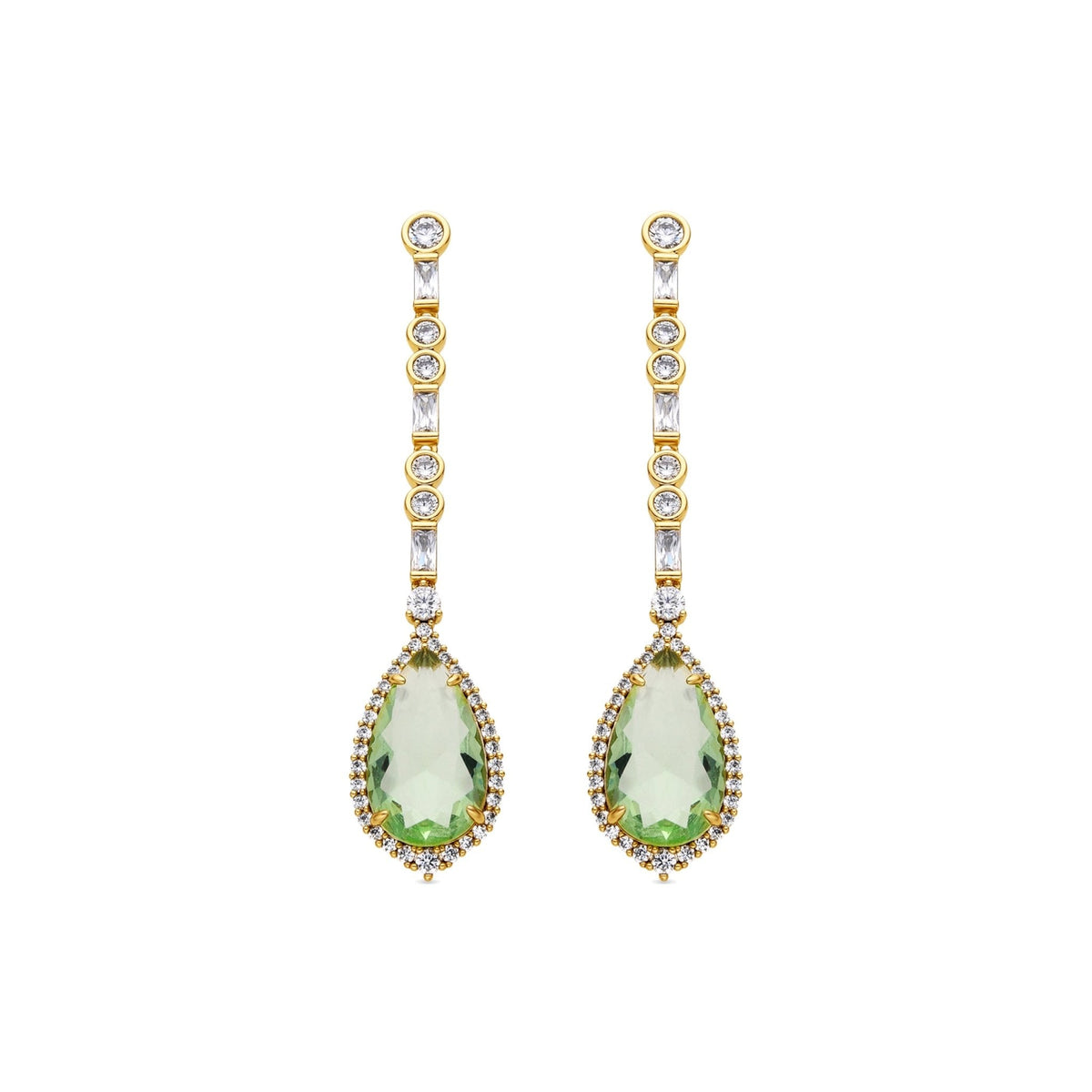 Pendientes acabado oro 18k
