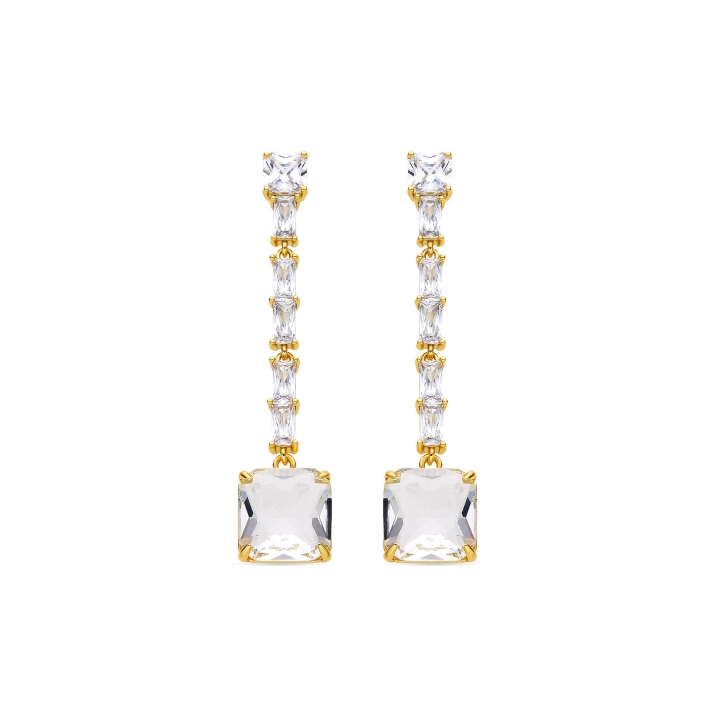 Pendientes acabado oro 18k