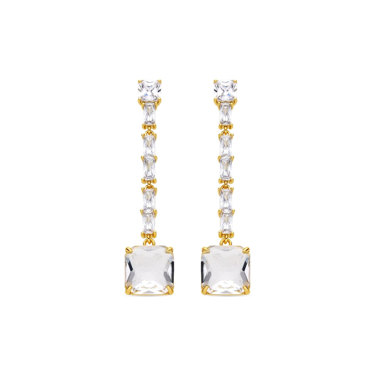 Pendientes acabado oro 18k