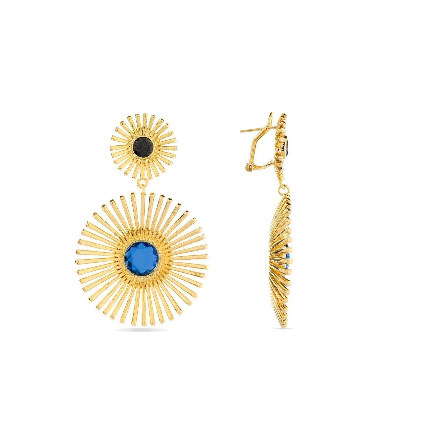 Pendientes acabado oro 18k