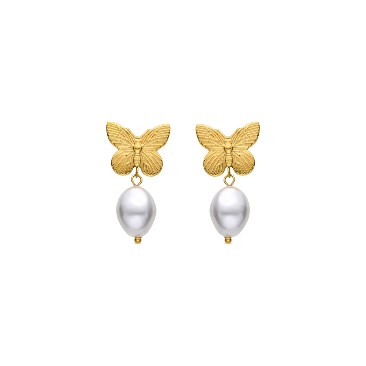 Pendientes acabado oro 18k
