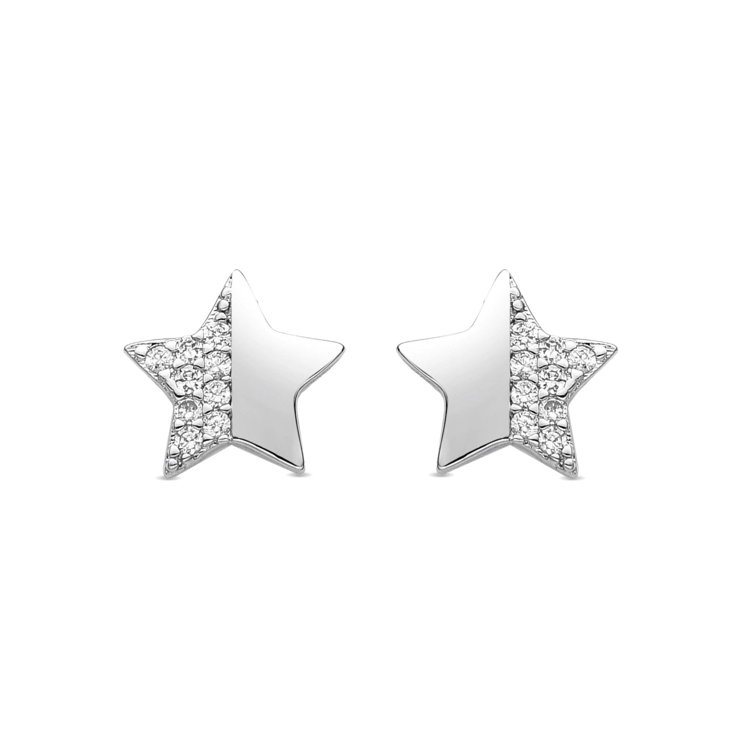 Pendientes acabado plata