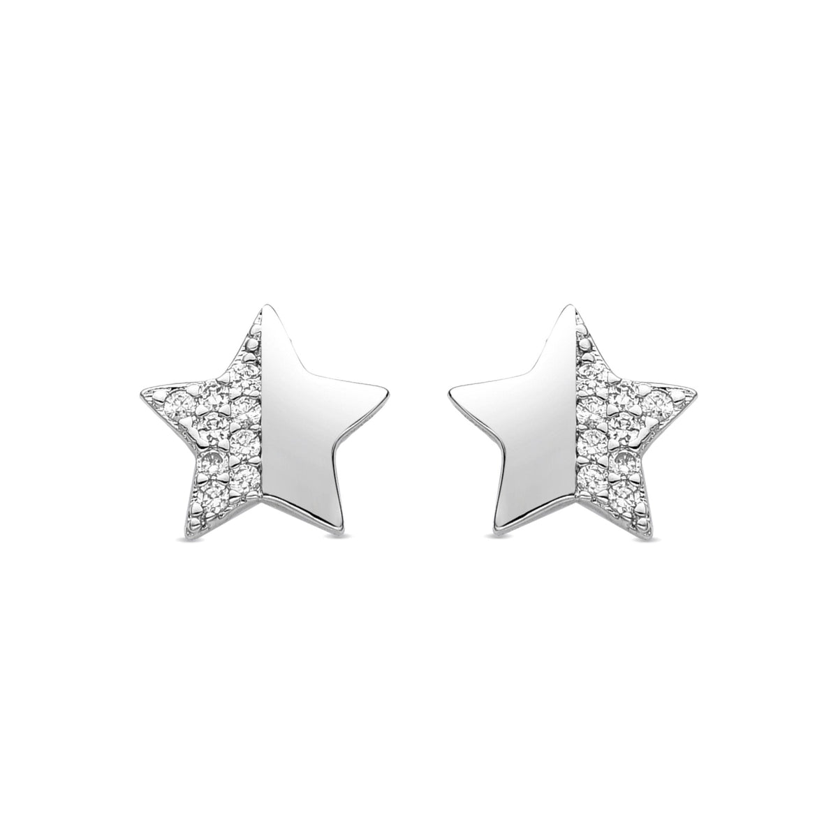 Pendientes acabado plata