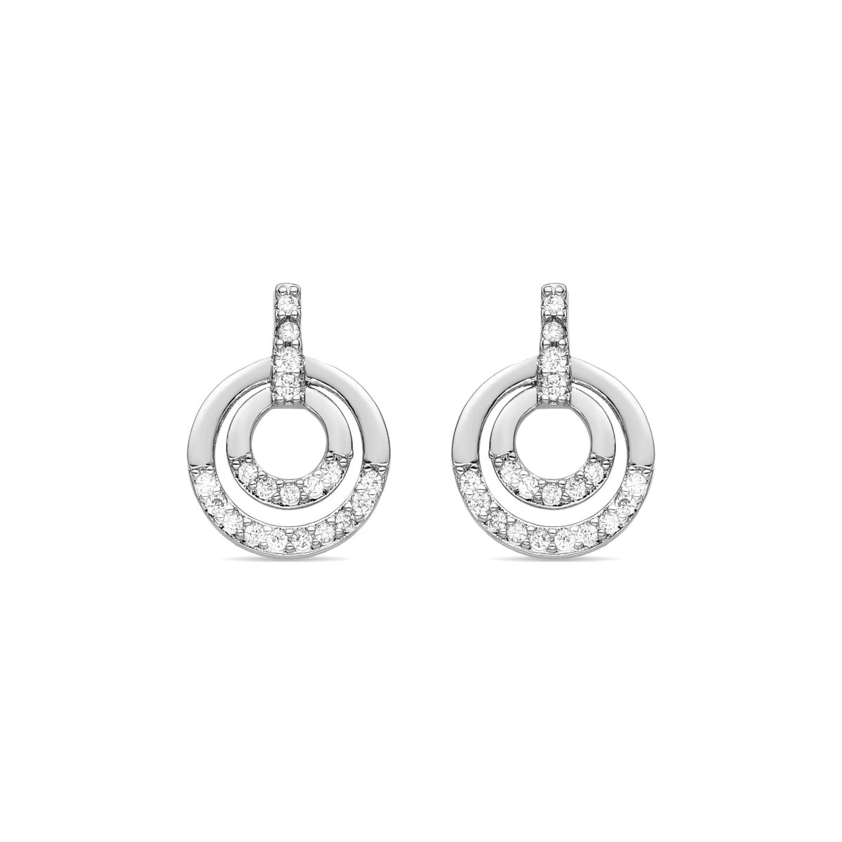 Pendientes acabado plata