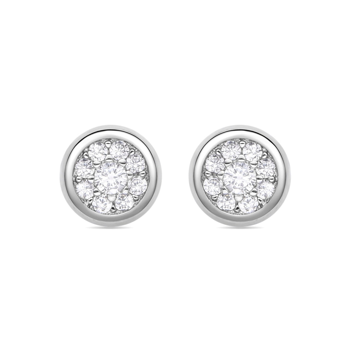 Pendientes acabado plata