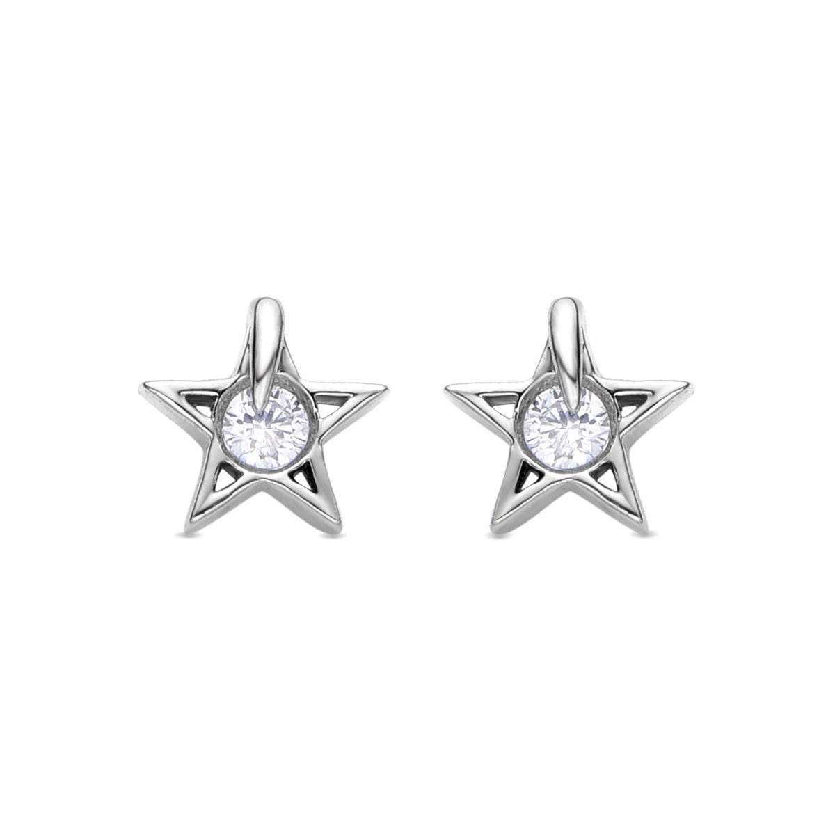 Pendientes acabado plata