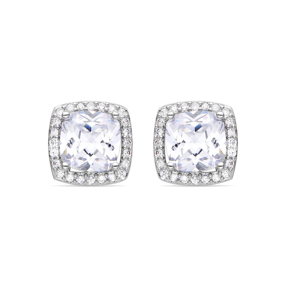Pendientes acabado plata
