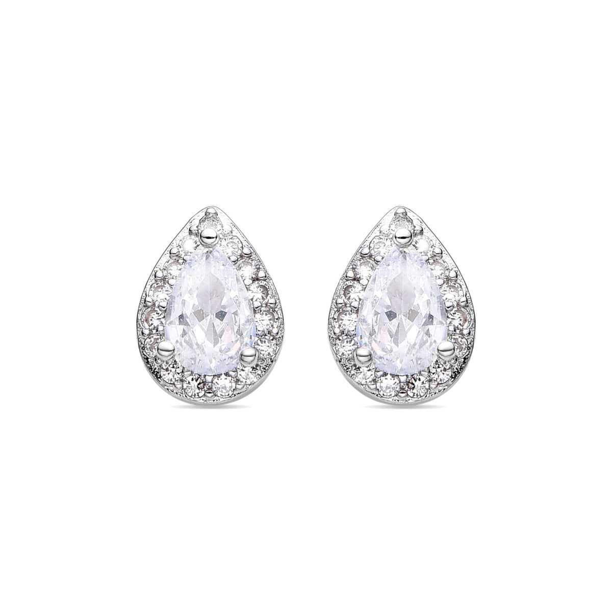 Pendientes acabado plata