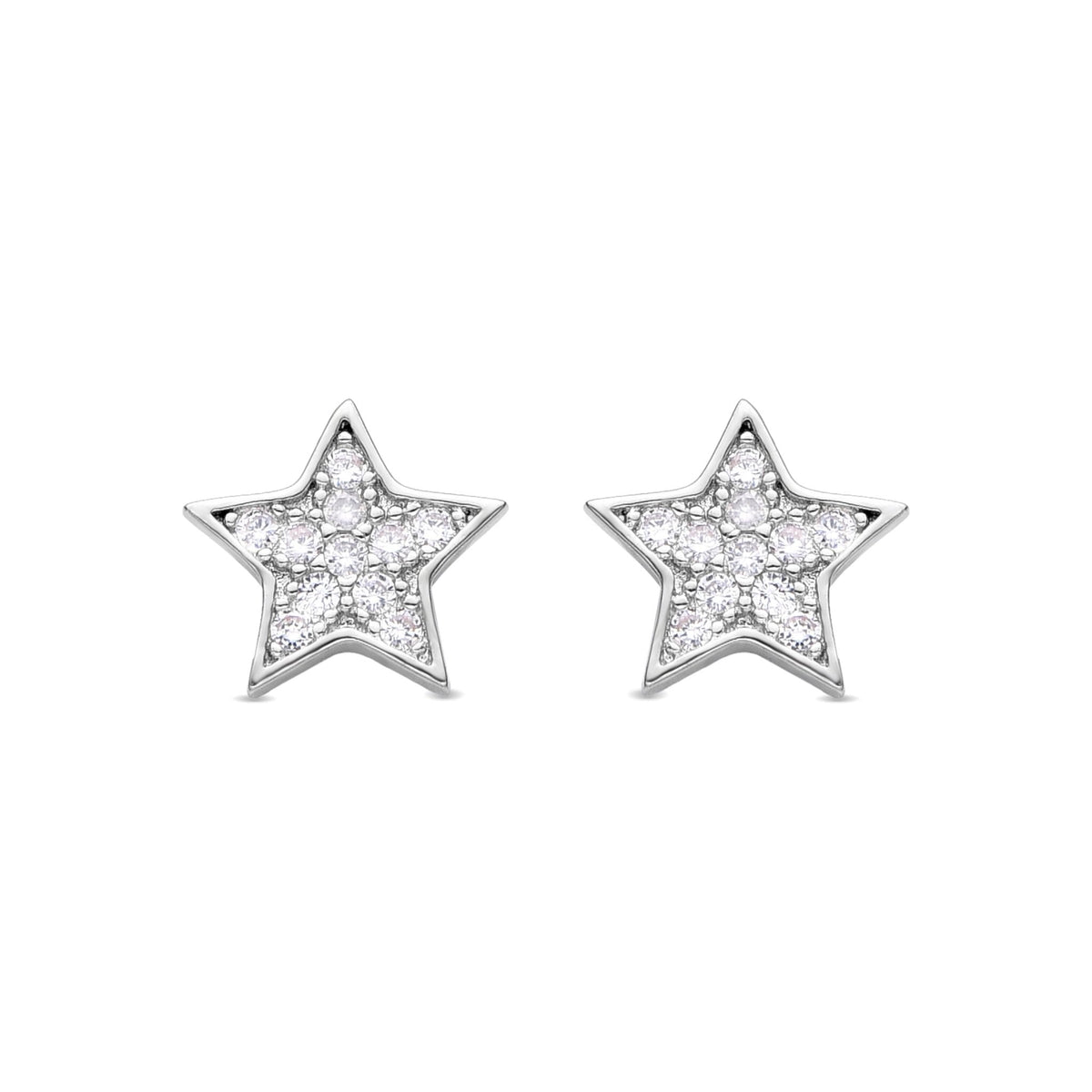 Pendientes acabado plata