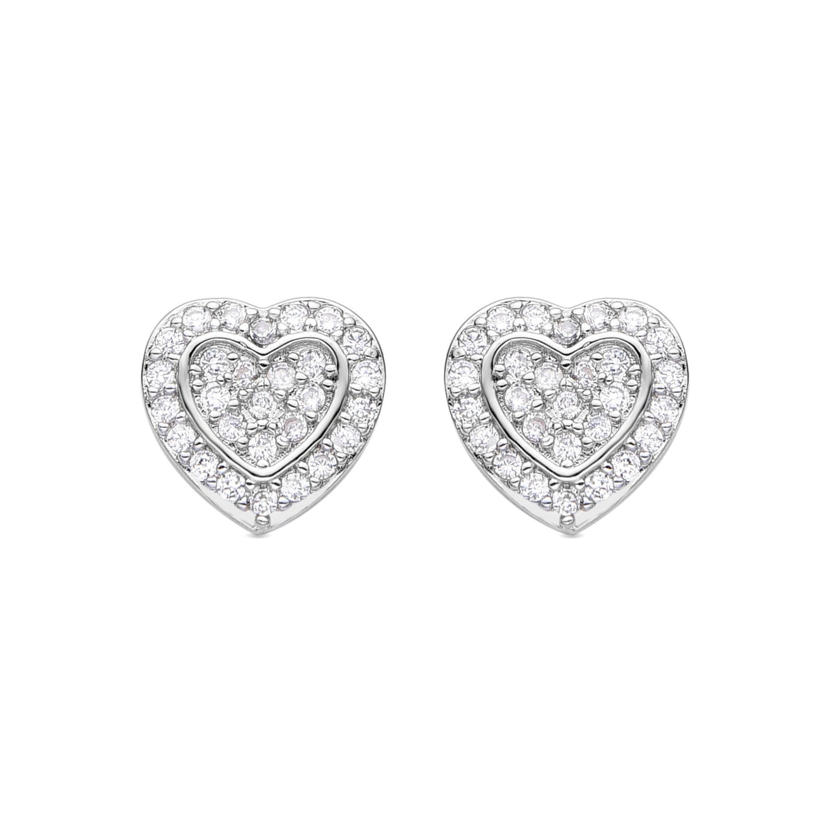 Pendientes acabado plata