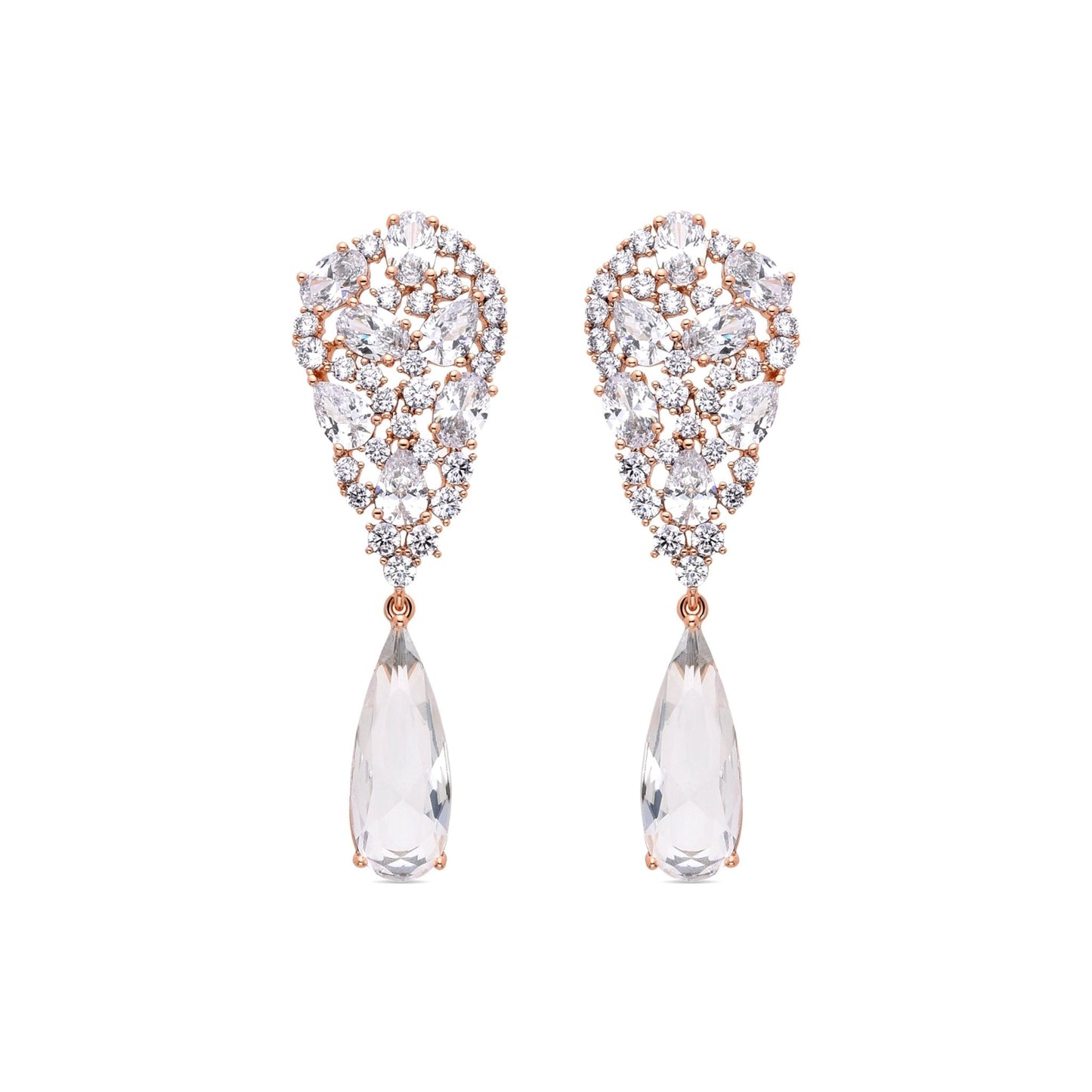 Pendientes acabados en oro amarillo de 18K