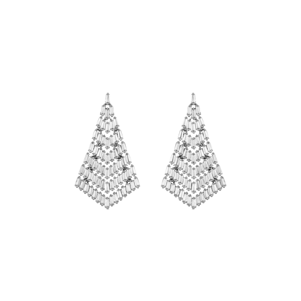 Pendientes acabados en oro rosa de 18K