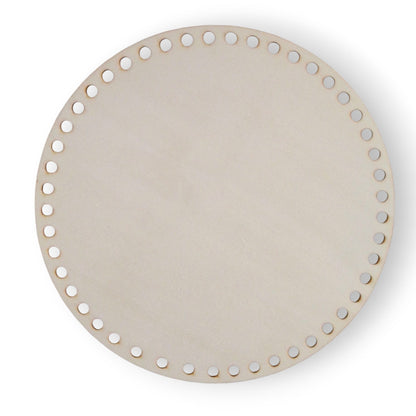 Base de madera circular para tejer