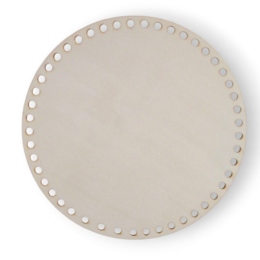 Base de madera circular para tejer