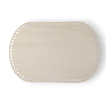 Base de madera ovalada para tejer