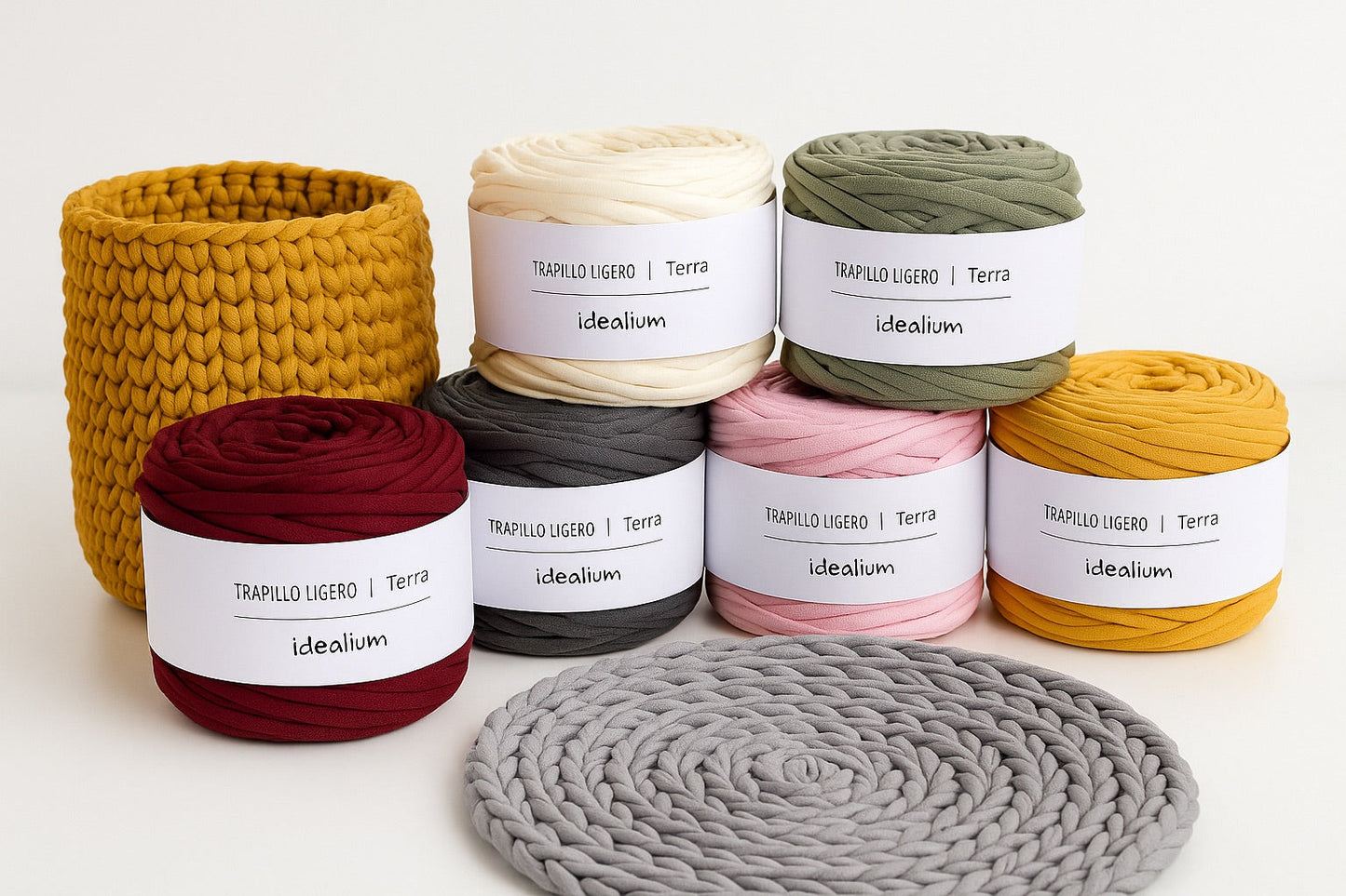 Bobina de Trapillo Ligero TERRA (285-300g) – Colores lisos