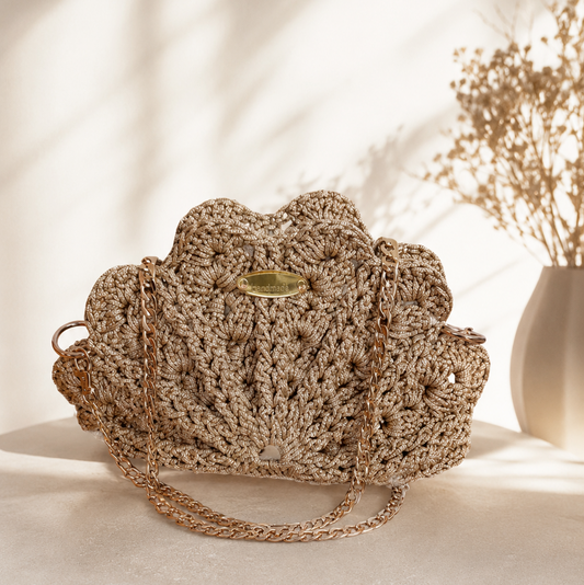 Bolso Concha Alia – Bolso de Crochet Artesanal Premium