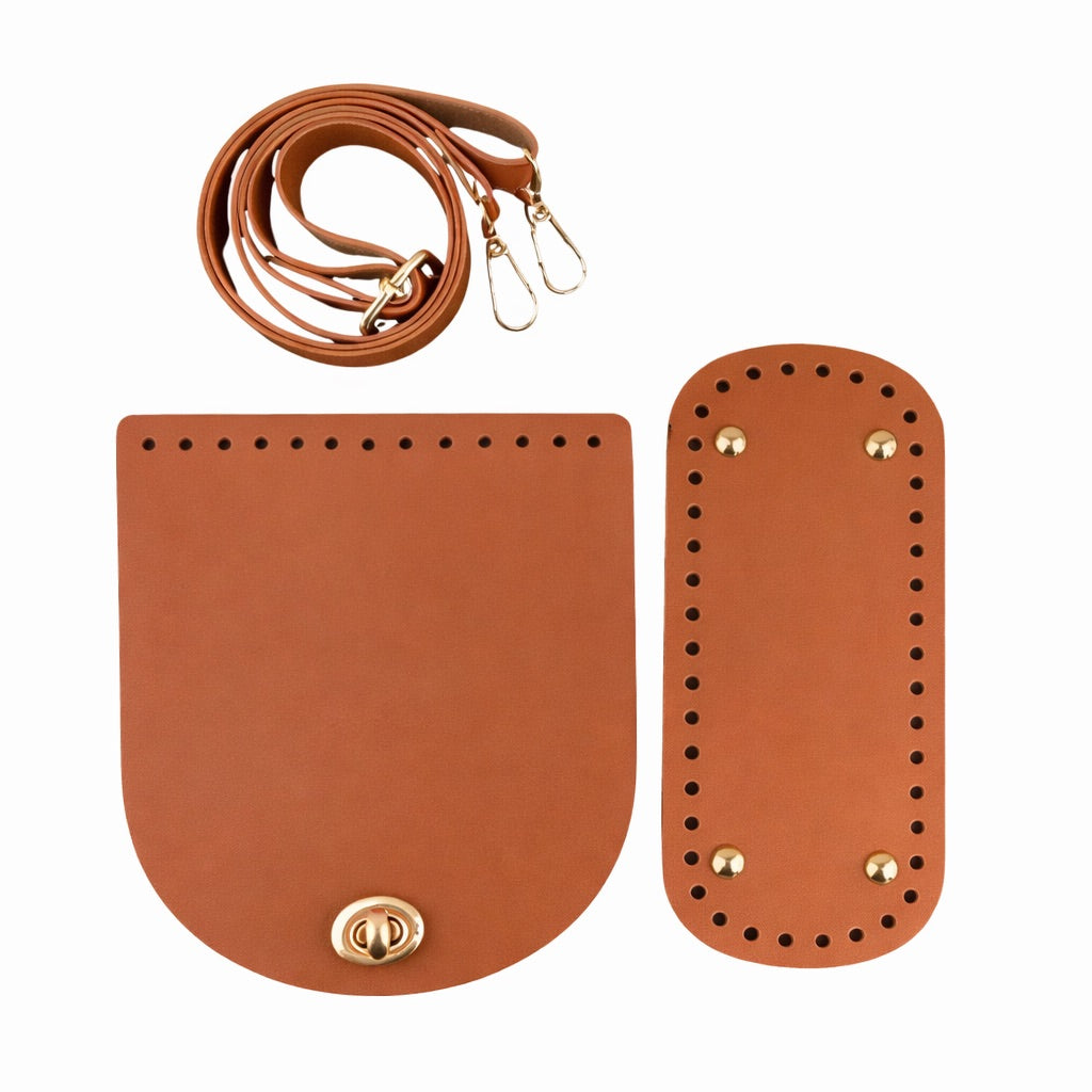 Set base perforada 18x8 cm con correa y solapa