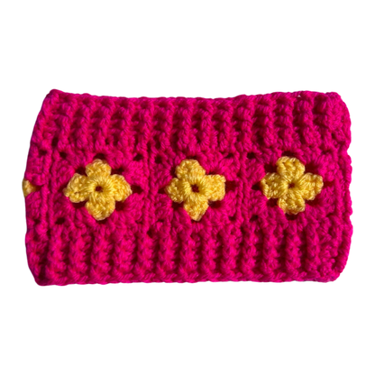 Crochet Dog Snood - Hot Pink