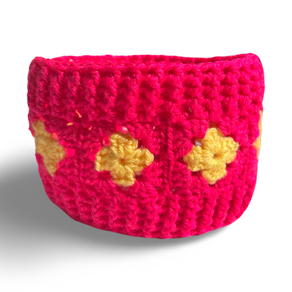 Crochet Dog Snood - Hot Pink