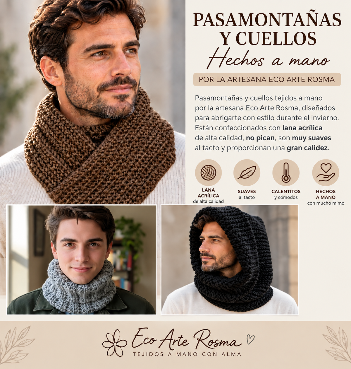 Complementos a crochet hechos a mano