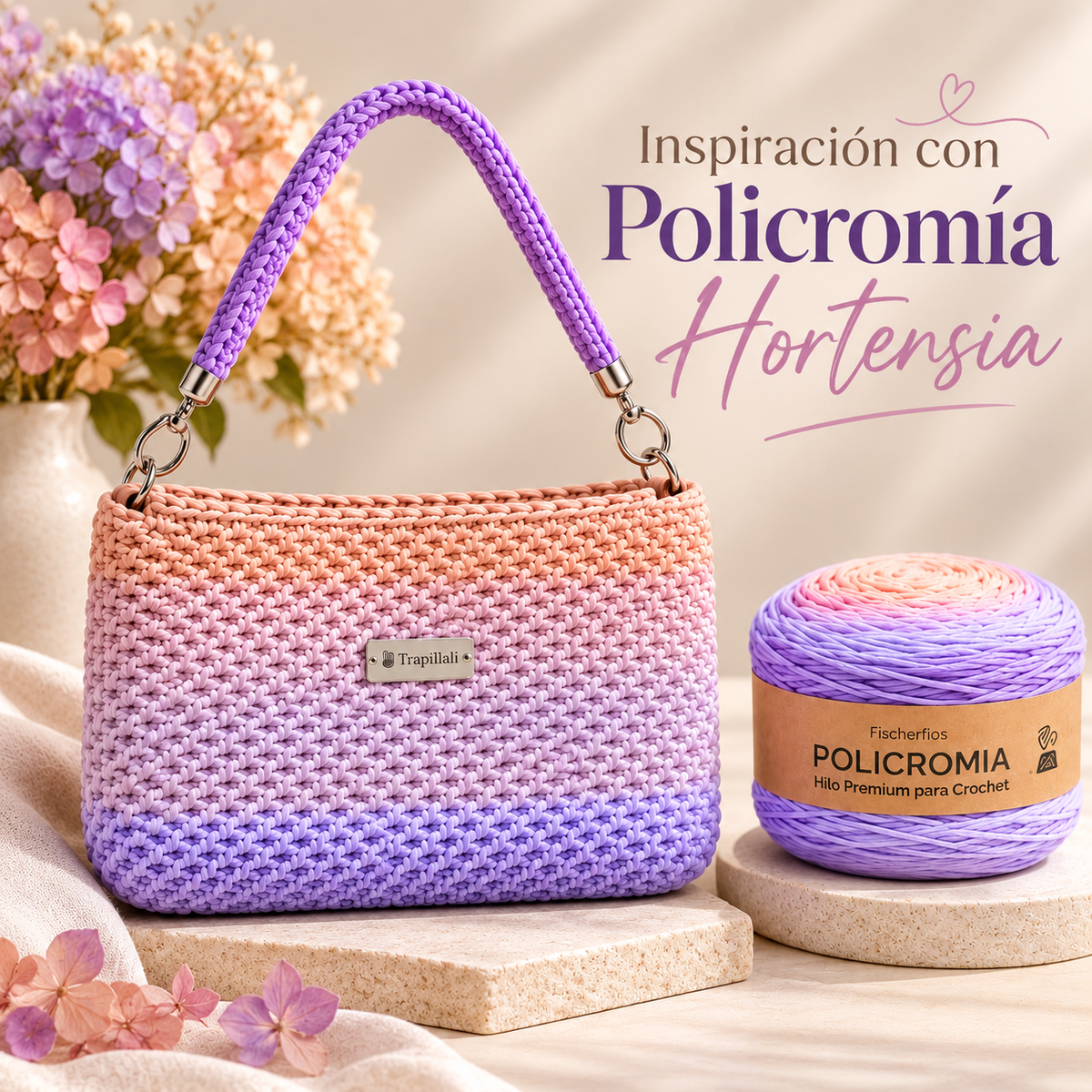 Policromia - Fio 100% Poliéster 5mm - 400 metros - 780 Gramos