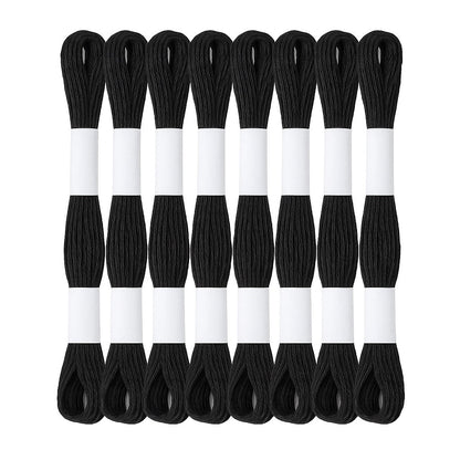 Hilo Mouliné – Pack 12 Madejas Negro