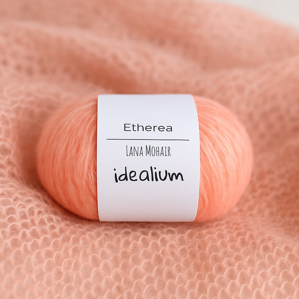 Ovillo Idealium Etherea – Lana y Mohair 25 g, sedoso y esponjoso