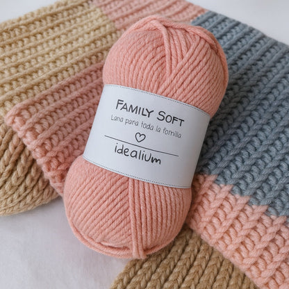 Ovillo Idealium Family Soft – Lana para toda la familia 50 g